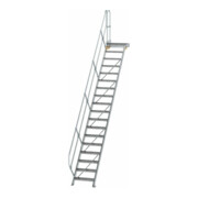 MUNK Aluminium-Treppe Plattform 45° 18 Stufen