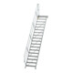 MUNK Aluminium-Treppe Plattform 45° 18 Stufen-1