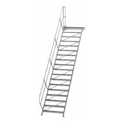 MUNK Aluminium-Treppe Plattform 45° 18 Stufen