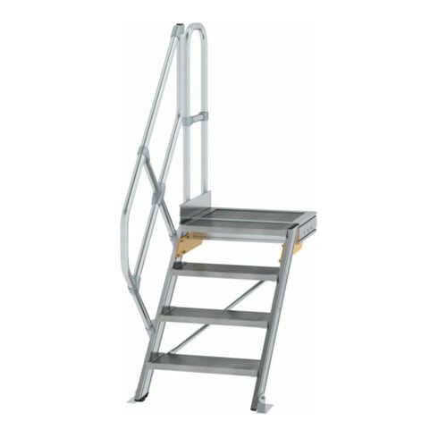 MUNK Günzburger Steigtechnik Aluminium-Treppe Plattform 45° - DIN EN ISO 14122