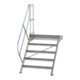 MUNK Aluminium-Treppe Plattform 45° 5 Stufen-1