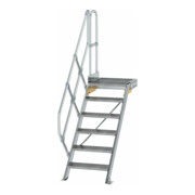 MUNK Aluminium-Treppe Plattform 45° 6 Stufen