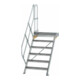 MUNK Aluminium-Treppe Plattform 45° 6 Stufen-1