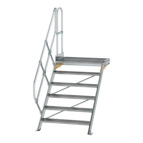 MUNK Aluminium-Treppe Plattform 45° 6 Stufen