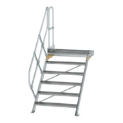 MUNK Aluminium-Treppe Plattform 45° 6 Stufen