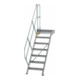 MUNK Aluminium-Treppe Plattform 45° 7 Stufen-1