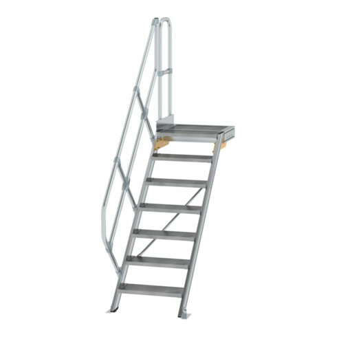 MUNK Aluminium-Treppe Plattform 45° 7 Stufen