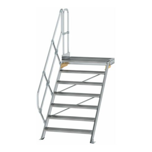 MUNK Aluminium-Treppe Plattform 45° 7 Stufen