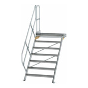 MUNK Aluminium-Treppe Plattform 45° 7 Stufen