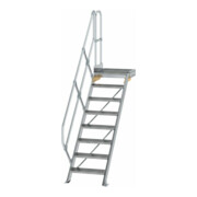 MUNK Aluminium-Treppe Plattform 45° 8 Stufen