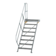 MUNK Aluminium-Treppe Plattform 45° 8 Stufen