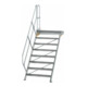 MUNK Aluminium-Treppe Plattform 45° 8 Stufen-1