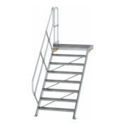 MUNK Aluminium-Treppe Plattform 45° 8 Stufen
