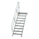 MUNK Aluminium-Treppe Plattform 45° 9 Stufen-1