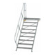 MUNK Aluminium-Treppe Plattform 45° 9 Stufen-1