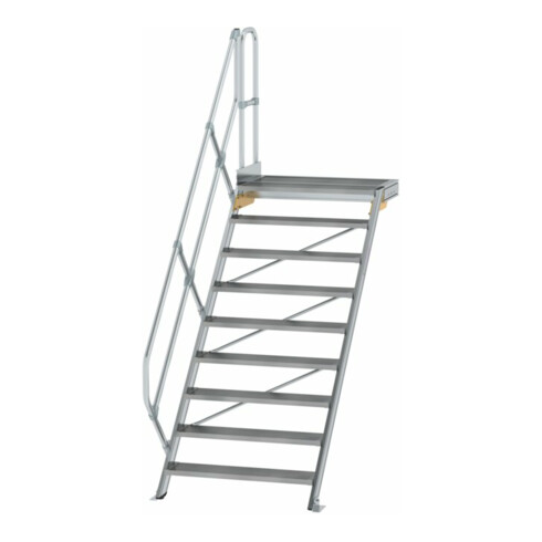 MUNK Aluminium-Treppe Plattform 45° 9 Stufen