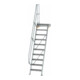 MUNK Günzburger Steigtechnik Aluminium-Treppe Plattform 60° 10 Stufen-1