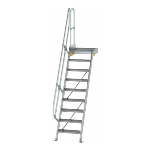 MUNK Aluminium-Treppe Plattform 60° 9 Stufen