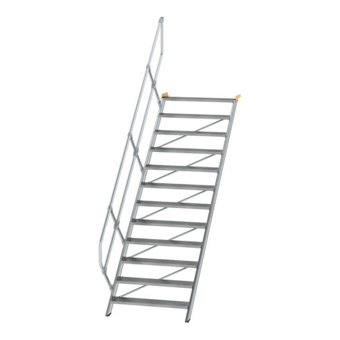 MUNK Günzburger Steigtechnik Aluminium-Treppe Stufen 45° 12 Stufen