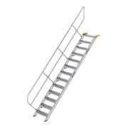 MUNK Günzburger Steigtechnik Aluminium-Treppe Stufen 45° 13 Stufen