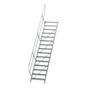 MUNK Günzburger Steigtechnik Aluminium-Treppe Stufen 45° 15 Stufen