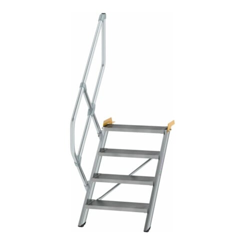 MUNK Günzburger Steigtechnik Aluminium-Treppe Stufen 45°, Stufenbreite 600 mm