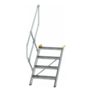 MUNK Günzburger Steigtechnik Aluminium-Treppe Stufen 45°, Stufenbreite 600 mm