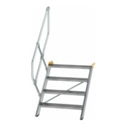 MUNK Günzburger Steigtechnik Aluminium-Treppe Stufen 45° 4 Stufen