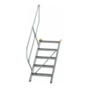 MUNK Günzburger Steigtechnik Aluminium-Treppe Stufen 45°, Stufenbreite 600 mm