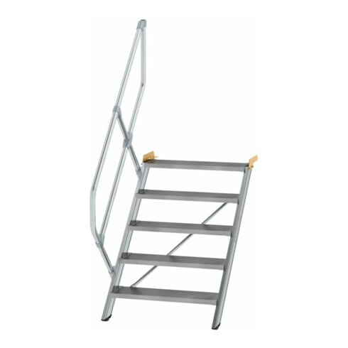 MUNK Günzburger Steigtechnik Aluminium-Treppe Stufen 45° 5 Stufen