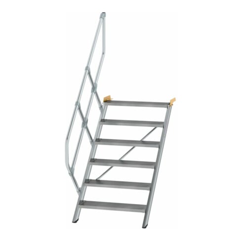 MUNK Günzburger Steigtechnik Aluminium-Treppe Stufen 45° 6 Stufen