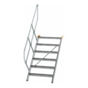 MUNK Günzburger Steigtechnik Aluminium-Treppe Stufen 45° 6 Stufen