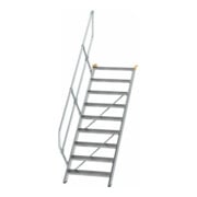 MUNK Günzburger Steigtechnik Aluminium-Treppe Stufen 45° 9 Stufen