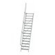 MUNK Aluminium-Treppe Stufen 60° 15 Stufen-1