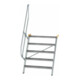 MUNK Günzburger Steigtechnik Aluminium-Treppe Stufen 60° 5 Stufen-1