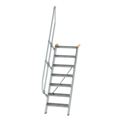 MUNK Günzburger Steigtechnik Aluminium-Treppe Stufen 60° 7 Stufen