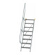 MUNK Günzburger Steigtechnik Aluminium-Treppe Stufen 60° 8 Stufen-1