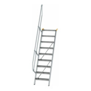MUNK Günzburger Steigtechnik Aluminium-Treppe Stufen 60° 9 Stufen-1