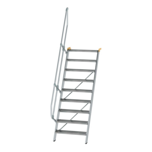 MUNK Günzburger Steigtechnik Aluminium-Treppe Stufen 60° 9 Stufen
