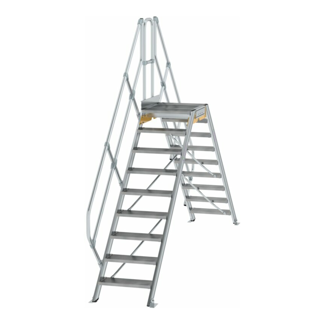 MUNK Aluminium-Überstiege 45° 9 Stufen