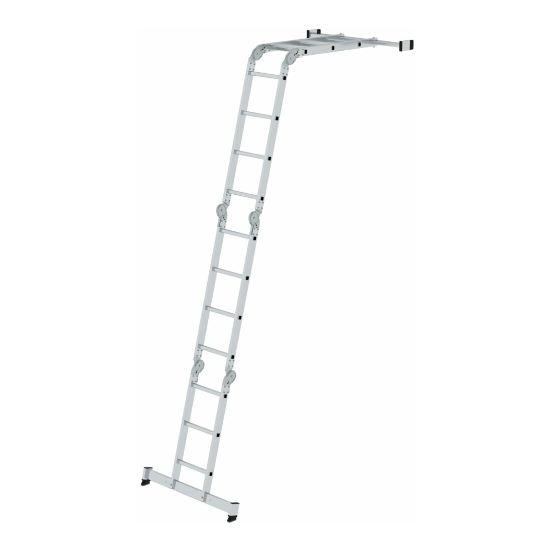 MUNK Aluminium-Vielzweckleiter vierteilig mit nivello ® -Traverse