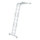 MUNK Aluminium-Vielzweckleiter vierteilig mit nivello ® -Traverse-5
