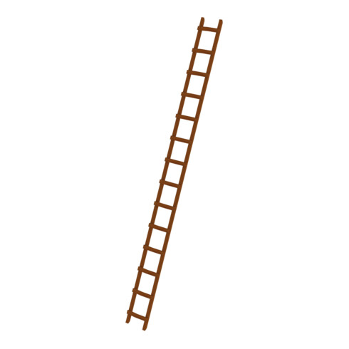 MUNK Dachdecker-Auflegeleiter Holz 14 Sprossen