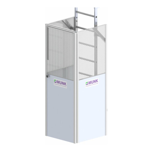 MUNK Günzburger Steigtechnik Einhausung mit Panikschloss