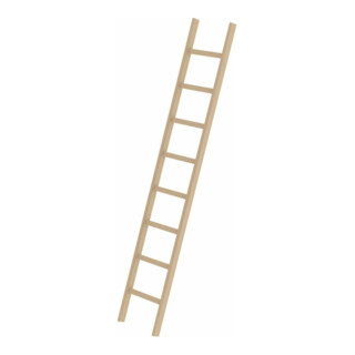 MUNK Sprossen-Anlegeleiter Holz ohne Traverse