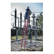MUNK Günzburger Steigtechnik Kunststoff-Schiebe/Seilzugleiter 2-teilig 2 x 8 Sprossen-4