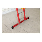 MUNK Günzburger Steigtechnik Kunststoff-Schiebe/Seilzugleiter 2-teilig Standtraverse 2 x 10 Sprossen-5
