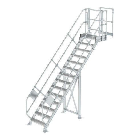 MUNK Günzburger Steigtechnik Modul 4, Treppe 45°, mit Plattform