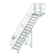 MUNK Günzburger Steigtechnik Modul 4, Treppe 45°, mit Plattform