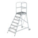 MUNK Podestleiter einseitig Rollen-Griff 7 Stufen-1